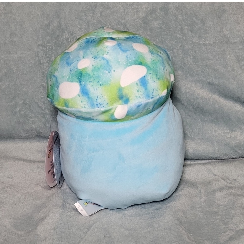 NWT 8" Mully The Mushroom Valentines Day Squishmallow Blue & Green Collectible - Picture 2 of 3